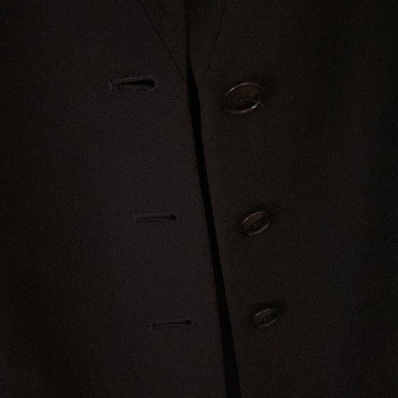 Armani Collezioni Vintage Black Long Blazer Size Medium - Picture 3 of 9